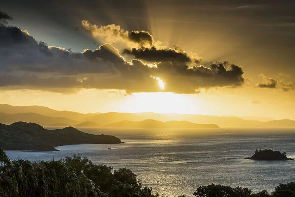 Sunset from One Tree Hill, Hamilton Island, Whitsunday Islands, Queensland, Australia