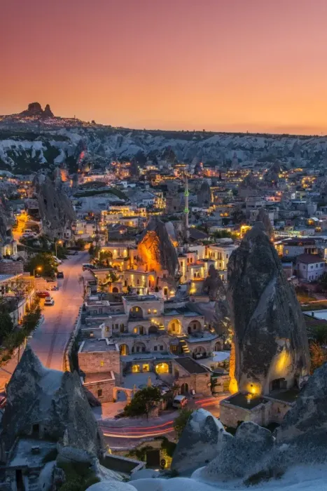 Framed Print : Sunset view over Goreme, Cappadocia, Turkey Framed Print : Sunset view over Goreme, Cappadocia, Turkey