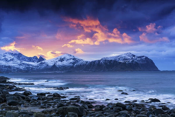 Sunset from Vikten, Lofoten Islands, Norway