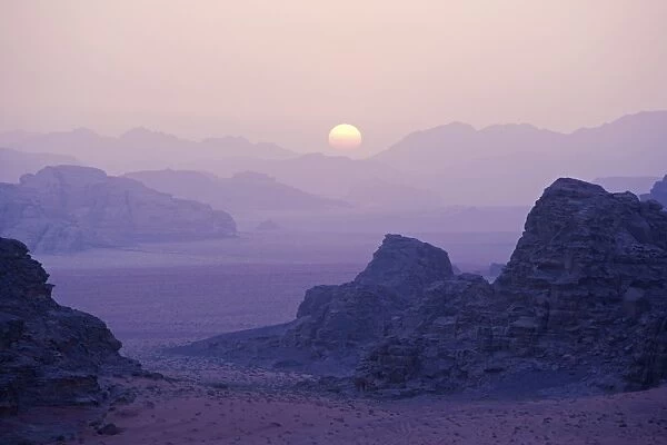 Sunset over Wadi Rum