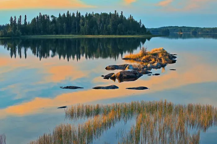 Framed Print : Sunset on White Lake Flin Flon, Manitoba, Canada Framed Print : Sunset on White Lake Flin Flon, Manitoba, Canada