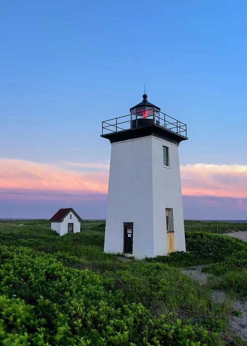 Framed Print : Sunset from Wood End Lighthouse on Cape Cod, Provincetown, Massachusetts, USA Framed Print : Sunset from Wood End Lighthouse on Cape Cod, Provincetown, Massachusetts, USA