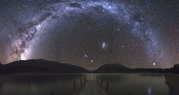 Super clear Milky Way and Galaxies from the Lake Rotoiti, St Arnaud, Tasman region
