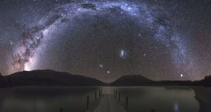 Framed Print : Super clear Milky Way and Galaxies from the Lake Rotoiti, St Arnaud, Tasman region Framed Print : Super clear Milky Way and Galaxies from the Lake Rotoiti, St Arnaud, Tasman region