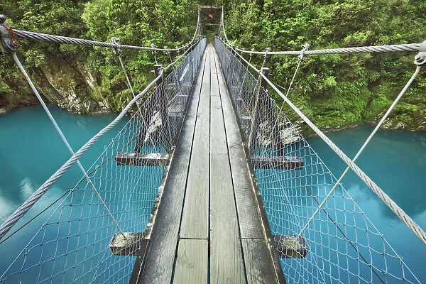 Suspension bridge - New Zealand, South Island, West Coast, Westland, Hokitika