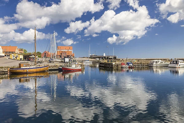 Svaneke harbor on Bornholm, Denmark