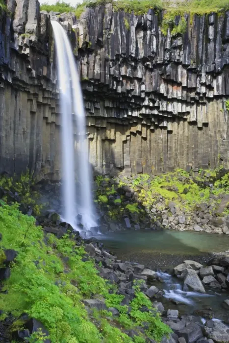 Framed Print : Svartifoss waterfall Framed Print : Svartifoss waterfall