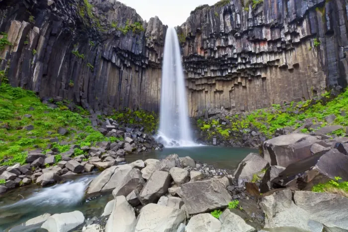 Framed Print : Svartifoss Waterfall, Skaftafell National Park, Iceland