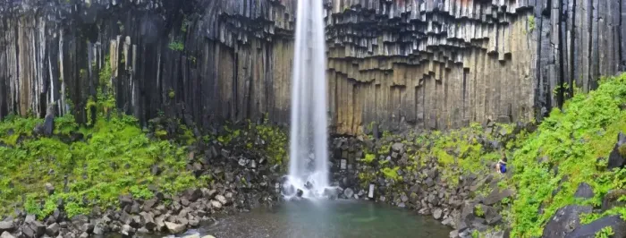 Framed Print : Svartifoss waterfall, Skaftafell park, Iceland