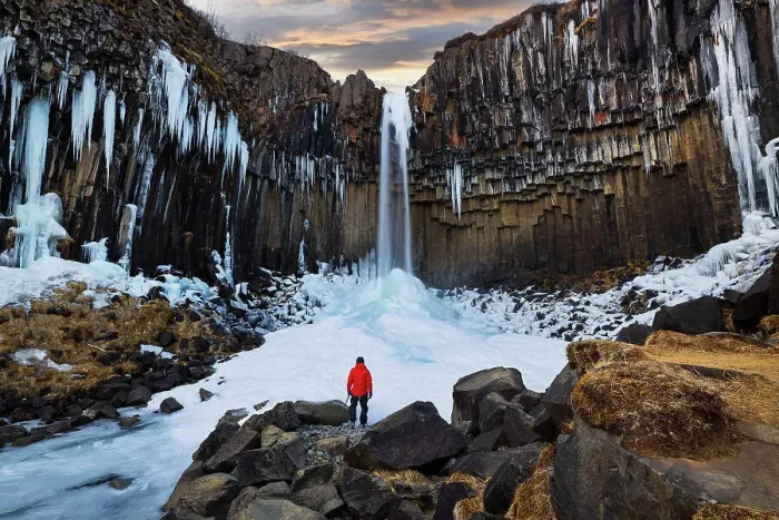 Framed Print : Svartifoss waterfall at sunset, Skaftafell National Park, Hornafjor√∞ur, Austurland, Iceland(MR) Framed Print : Svartifoss waterfall at sunset, Skaftafell National Park, Hornafjor√∞ur, Austurland, Iceland(MR)