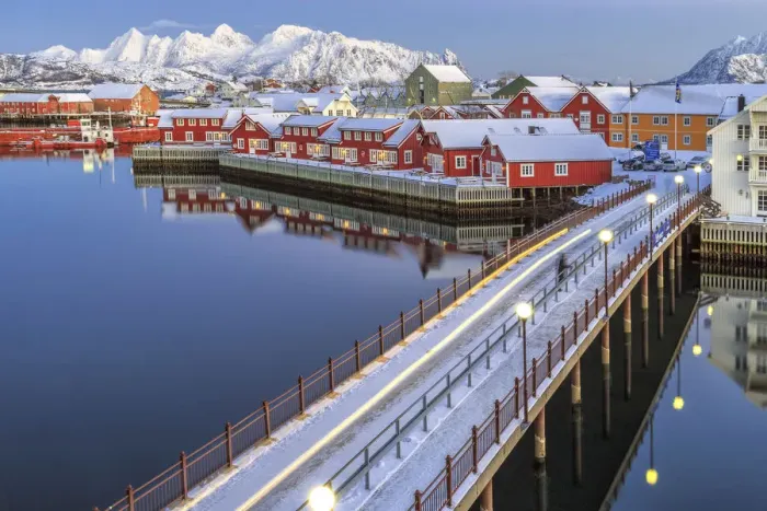 Framed Print : Svollvaer Lofoten Islands Norway Europe