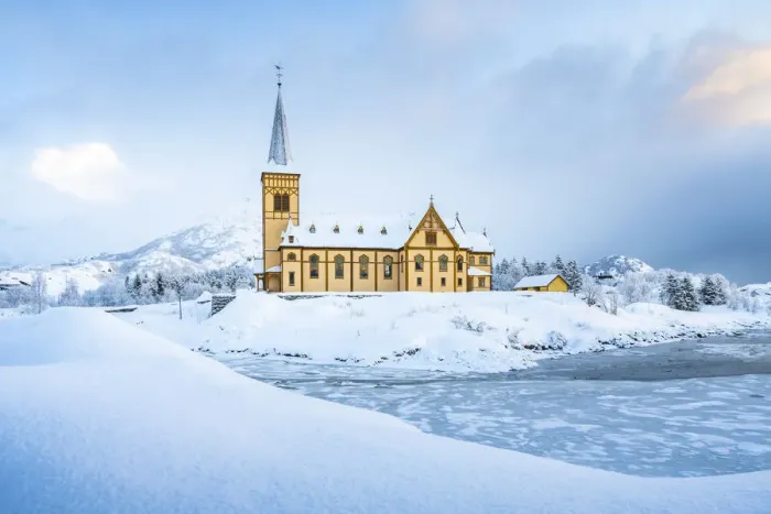 Framed Print : Svolvaer Lofoten church. Lofoten Islands, Nordland, Norway Framed Print : Svolvaer Lofoten church. Lofoten Islands, Nordland, Norway