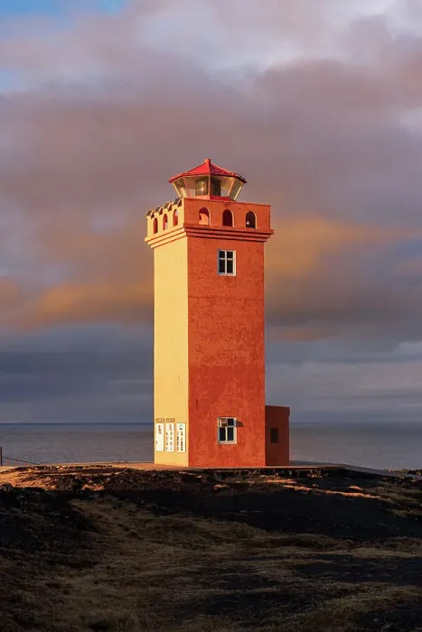 Framed Print : Svortuloft lighthouse at sunset, Hellisandur, Sn√¶fellsnes peninsula, Vesturland, West Iceland, Iceland Framed Print : Svortuloft lighthouse at sunset, Hellisandur, Sn√¶fellsnes peninsula, Vesturland, West Iceland, Iceland