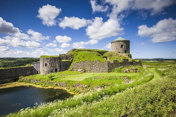 Sweden, Bohuslan, Kungalv, 14th century midieval fortress, Bohus Fastning