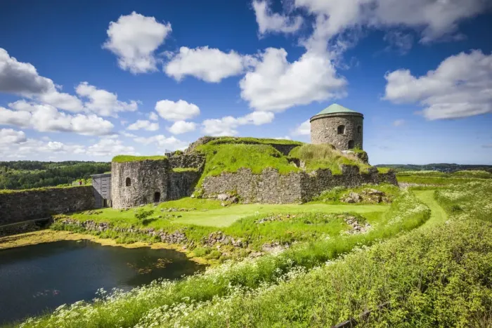 Framed Print : Sweden, Bohuslan, Kungalv, 14th century midieval fortress, Bohus Fastning Framed Print : Sweden, Bohuslan, Kungalv, 14th century midieval fortress, Bohus Fastning