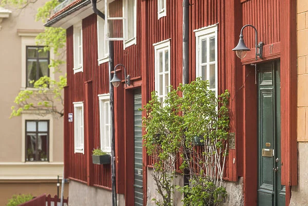 Sweden, Central Sweden, Uppsala, traditional wooden building