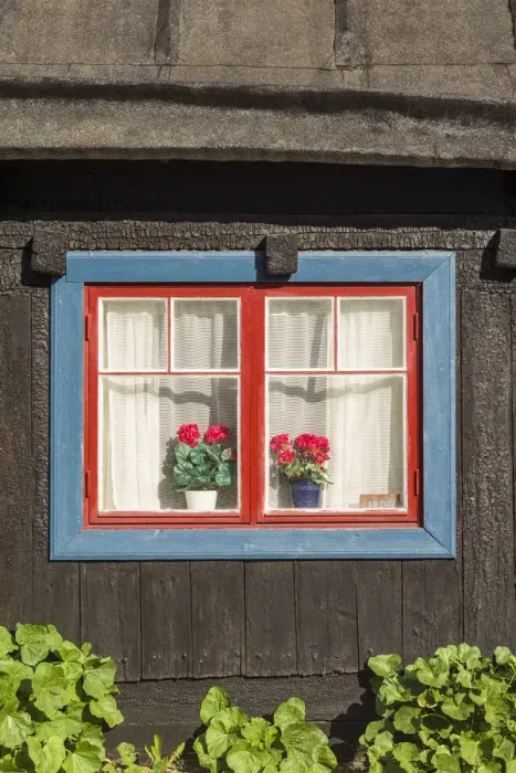 Framed Print : Sweden, Gotland Island, Visby, house detail