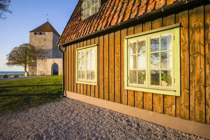 Framed Print : Sweden, Gotland Island, Visby, Kruttornet Tower Framed Print : Sweden, Gotland Island, Visby, Kruttornet Tower