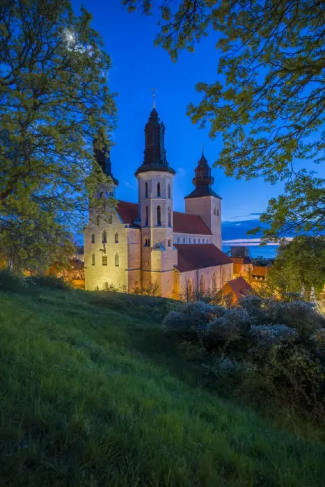 Framed Print : Sweden, Gotland Island, Visby, Visby Sankta Maria domkyrka cathedral, 12th century