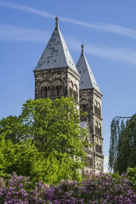 Framed Print : Sweden, Scania, Lund, Lund domkyrka cathedral, exterior Framed Print : Sweden, Scania, Lund, Lund domkyrka cathedral, exterior