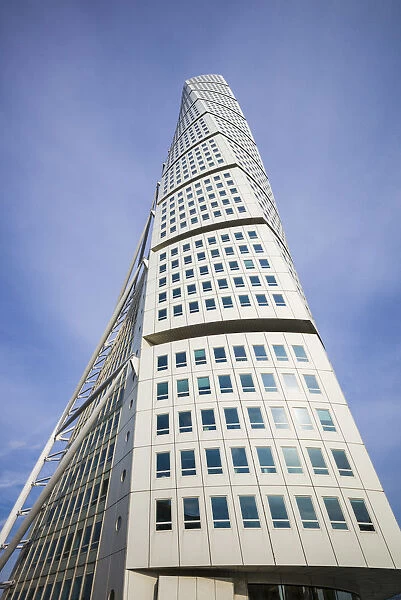 Sweden, Scania, Malmo, Turning Torso building, designed by architect Santisgo Calatrava