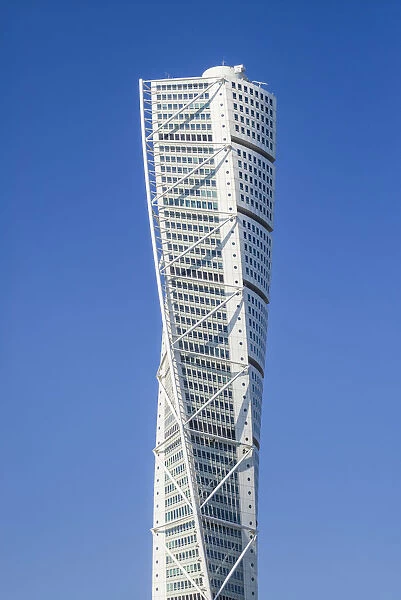 Sweden, Scania, Malmo, Turning Torso building, designed by architect Santisgo Calatrava