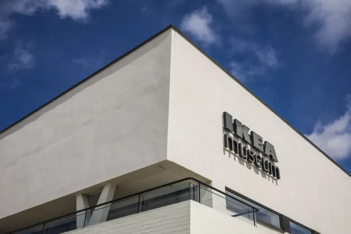 Framed Print : Sweden, Smaland, Almhult, site of the first IKEA store built in Sweden, IKEA Museum