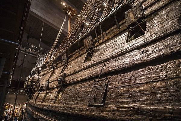 Sweden, Stockholm, Djurgarden, Vasamuseet, museum containing a 17th century ship
