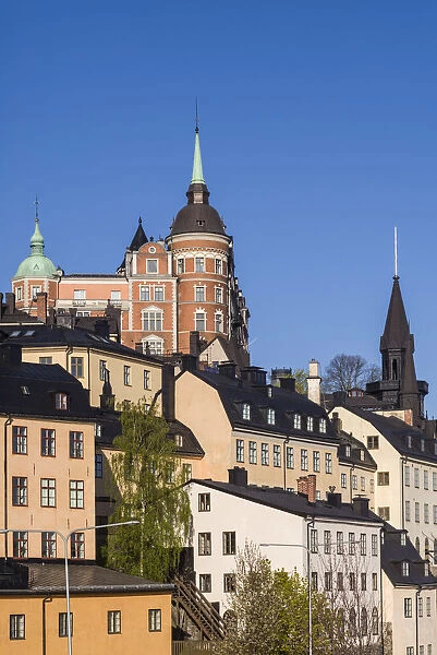 Sweden, Stockholm, view towards Sodermalm neighborhood