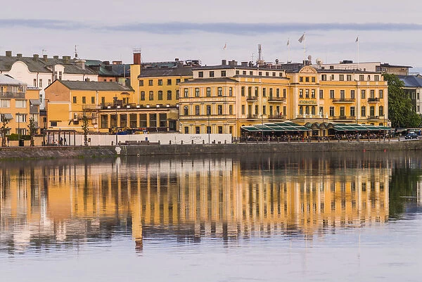 Sweden, Varmland, Karlstad, Stadshotell hotel, sunset