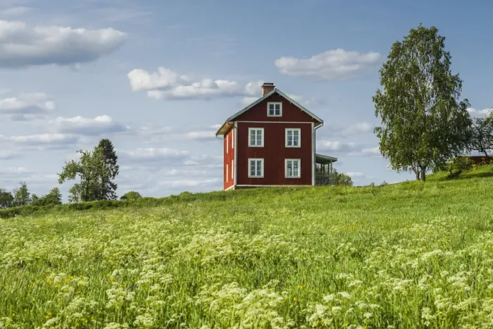 Framed Print : Sweden, Varmland, Marbacka, estate of first female writer to win the Noble Prize of Framed Print : Sweden, Varmland, Marbacka, estate of first female writer to win the Noble Prize of