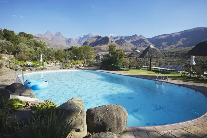 Framed Print : Swimming pool at Cathedral Peak Hotel, Cathedral Peak Nature Reserve, Ukhahlamba-Drakensberg Framed Print : Swimming pool at Cathedral Peak Hotel, Cathedral Peak Nature Reserve, Ukhahlamba-Drakensberg