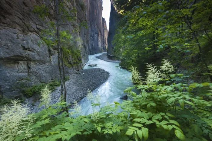 Framed Print : Switzerland, Berner Oberland, Aare Gorge Framed Print : Switzerland, Berner Oberland, Aare Gorge