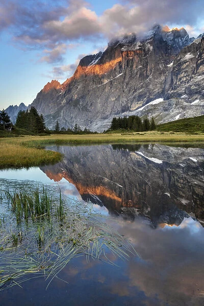 Switzerland, Berner Oberland, Grosse Scheidegg, Lake Chalberboden