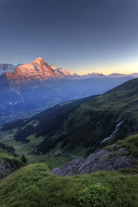Framed Print : Switzerland, Bernese Oberland, Grindelwald, First, Mt Eiger