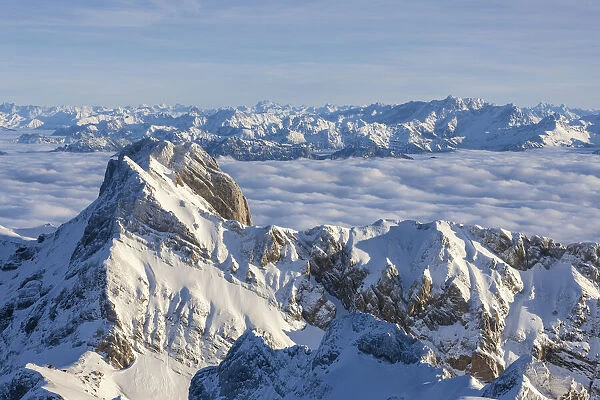 Switzerland, Canton Appenzell, Alpstein, Altmann mountain
