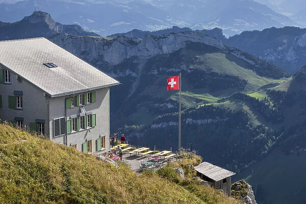Switzerland, Canton Appenzell, Alpstein, Schaafler mountain guest house