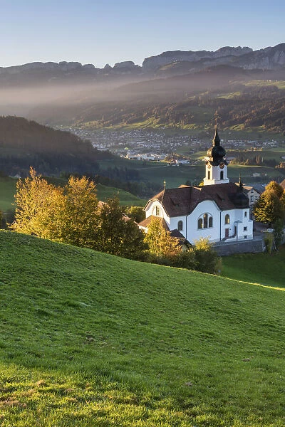 Switzerland, Canton Appenzell, Alpstein, Schlatt village