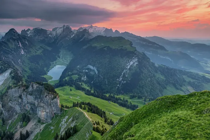 Framed Print : Switzerland, Canton Appenzell, Alpstein, view from Hohen Kasten Framed Print : Switzerland, Canton Appenzell, Alpstein, view from Hohen Kasten