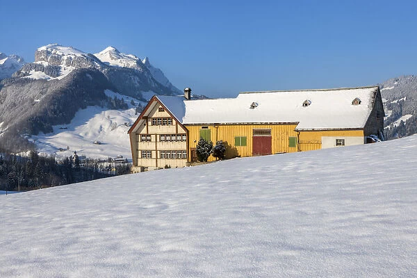Switzerland, Canton Appenzell, Baoschel, Appenzell house
