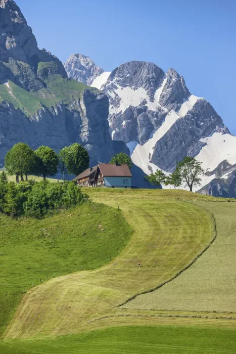 Framed Print : Switzerland, Canton Appenzell, BrAolisau, Appenzell house Framed Print : Switzerland, Canton Appenzell, BrAolisau, Appenzell house