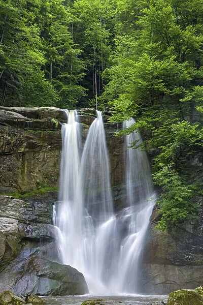 Switzerland, Canton Appenzell, Haochfall waterfall
