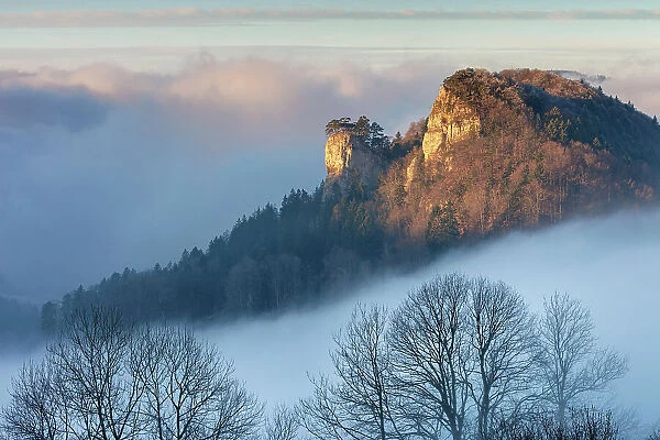 Switzerland, Canton of Basel Country, Ankenballen rock, near Langenbruck village