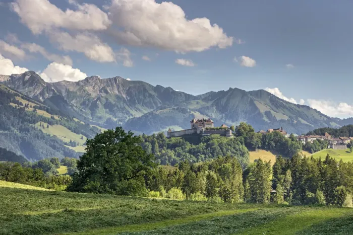 Framed Print : Switzerland, Canton of Fribourg, Gruyeres castle Framed Print : Switzerland, Canton of Fribourg, Gruyeres castle