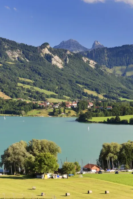 Framed Print : Switzerland, Canton of Fribourg, Gruyeres Lake Framed Print : Switzerland, Canton of Fribourg, Gruyeres Lake