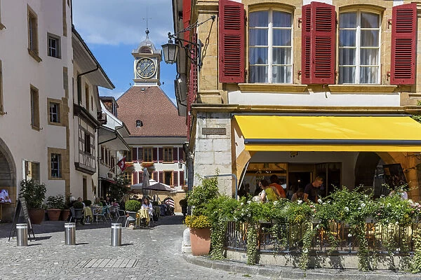 Switzerland, Canton of Fribourg, Murten town, old town