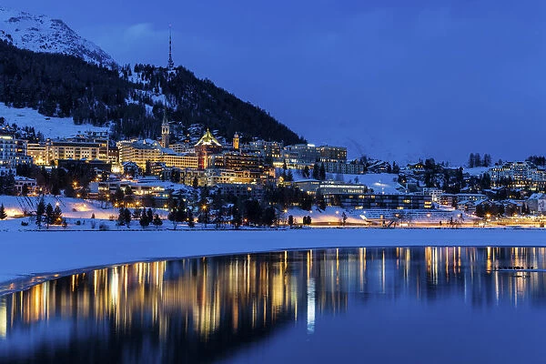 Switzerland, Canton Graubunden, Engadin, Oberengadin, St. Moritz
