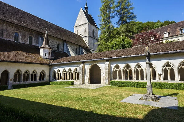 Switzerland, Canton of Jura, Saint-Ursanne little town, monastery