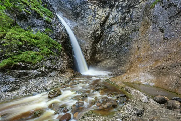 Framed Print : Switzerland, Canton Lucerne, UNESCO Biosphare Entlebuch, waterfall Framed Print : Switzerland, Canton Lucerne, UNESCO Biosphare Entlebuch, waterfall
