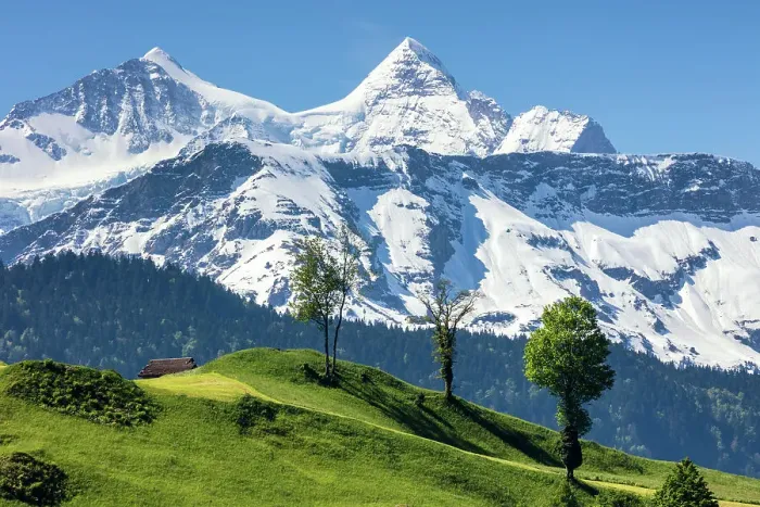 Framed Print : Switzerland, Canton of Obwalden, Wetterhorn mountain, view from Lungern Framed Print : Switzerland, Canton of Obwalden, Wetterhorn mountain, view from Lungern